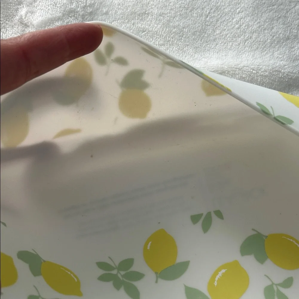 Lemon Print and Mustard Silicone Bib Set - Picture 4 of 6